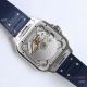 TW Factory 1-1 Replica Cartier Santos 9015 Blue ADLC Bezel with Rubber Strap (8)_th.jpg